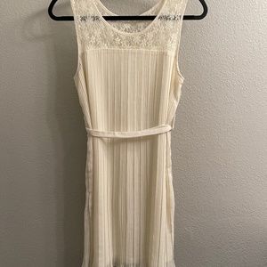 Ya Los Angeles White Mini Dress with Lace